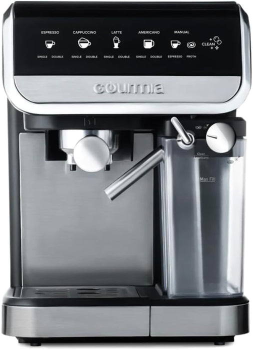 Gourmia GCM4230 8-in-1 One-Touch Espresso, Cappuccino, Latte & Americano Maker with Automatic Frothing