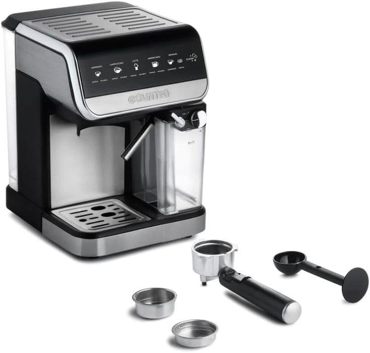 Gourmia GCM4230 8-in-1 One-Touch Espresso, Cappuccino, Latte & Americano Maker with Automatic Frothing