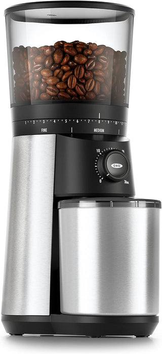 OXO Brew Conical Burr Coffee Grinder, Silver - 848710