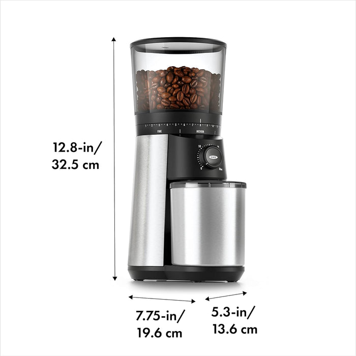 OXO Brew Conical Burr Coffee Grinder, Silver - 848710