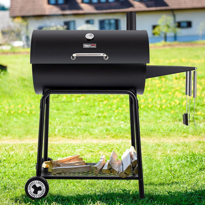 Royal Gourmet 30 Barrel 627 sq in Charcoal Grill Bundle with Kingsford 16 lb Original Charcoal Briquettes