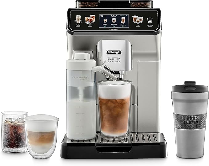 De'Longhi Eletta Explore Fully Automatic Espresso Machine with Cold Brew - 9250394