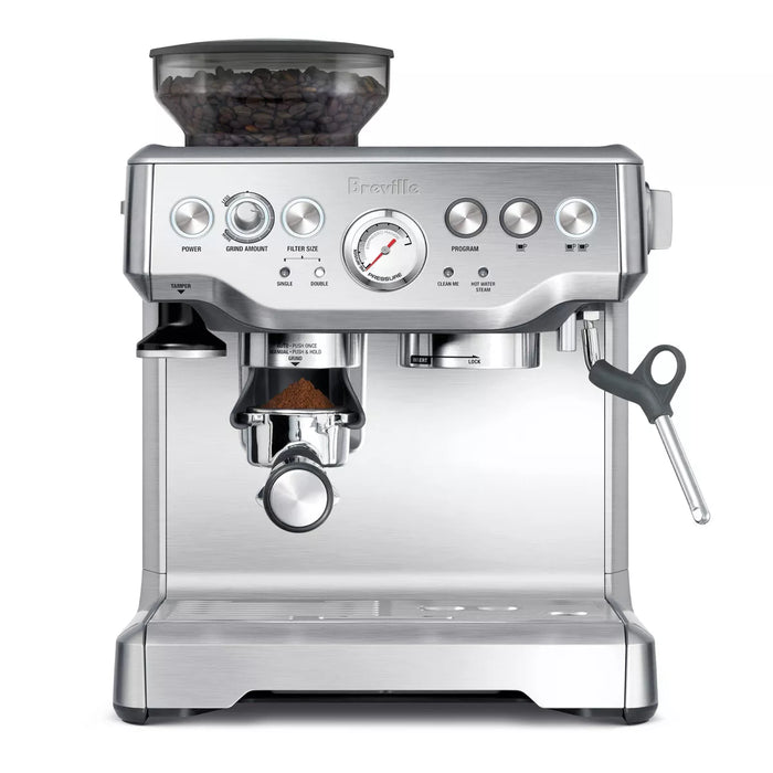 Breville Stainless Steel Barista Express Espresso Machine Light Silver BES870XL